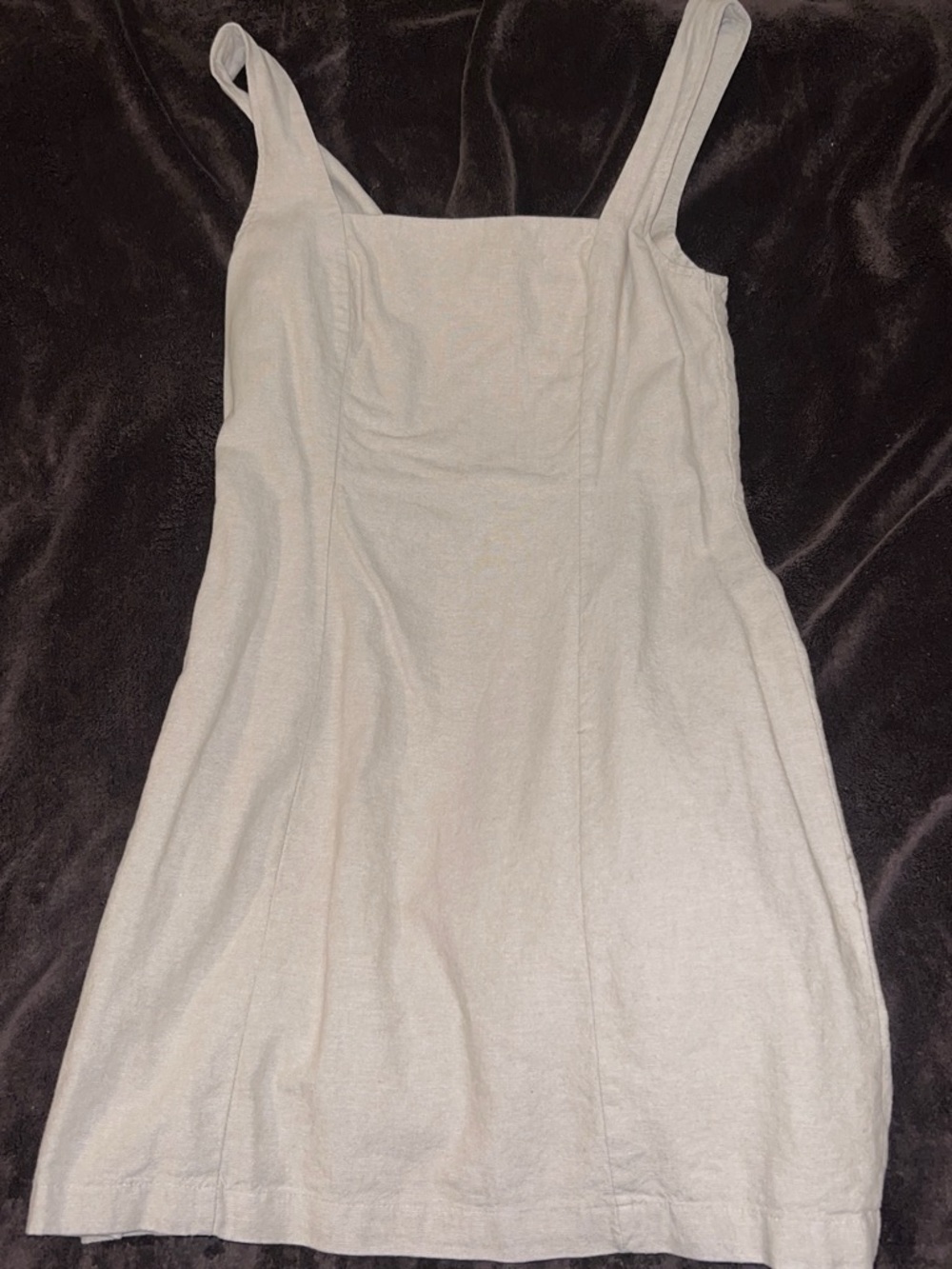 Old Navy Cream Square-Neck Mini Tank Dress